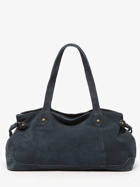 Shoulder Bag Houston Leather Basilic pepper Blue houston BHOU80 other view 3