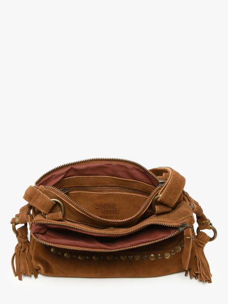 Shoulder Bag Houston Leather Basilic pepper Brown houston BHOU82 other view 2