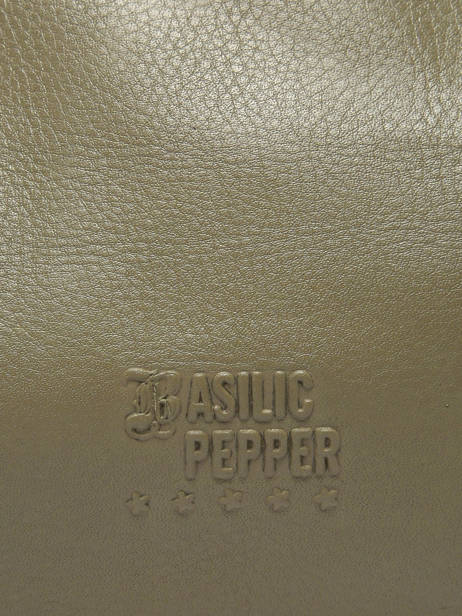 Leather Cow Belt Bag Basilic pepper Green cow BCOW54 other view 4