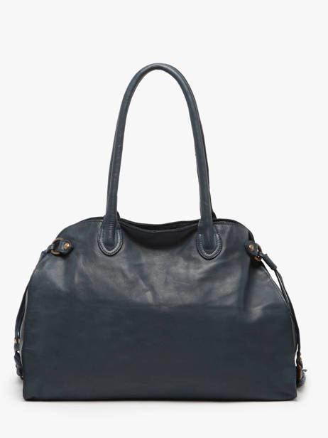 Sac Porté épaule Cow Cuir Basilic pepper Bleu cow BCOW85 vue secondaire 3