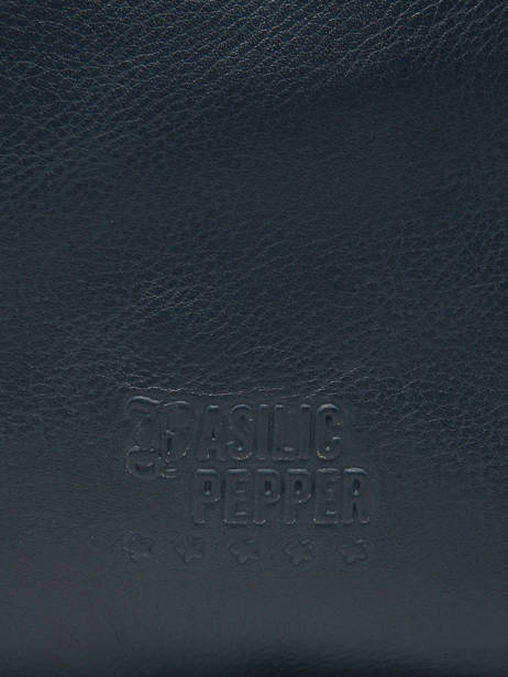 Sac Porté épaule Cow Cuir Basilic pepper Bleu cow BCOW85 vue secondaire 4
