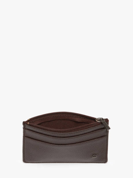 Card Holder Leather Etrier Brown madras EMAD5004 other view 1