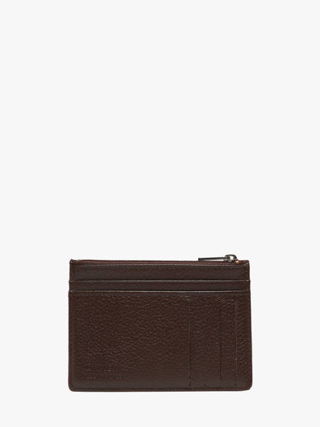 Card Holder Leather Etrier Brown madras EMAD5004 other view 2