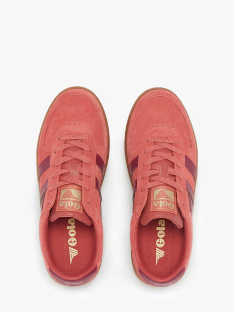 Sneakers Grandslam En Cuir Gola Rouge women CLA589 vue secondaire 3