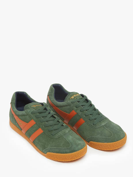 Sneakers Harrier En Cuir Gola Vert men CMA192 vue secondaire 1