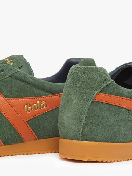 Sneakers Harrier En Cuir Gola Vert men CMA192 vue secondaire 2