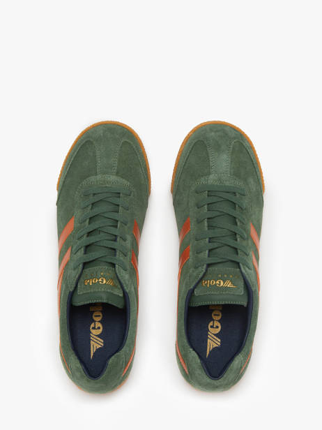 Sneakers Harrier En Cuir Gola Vert men CMA192 vue secondaire 3
