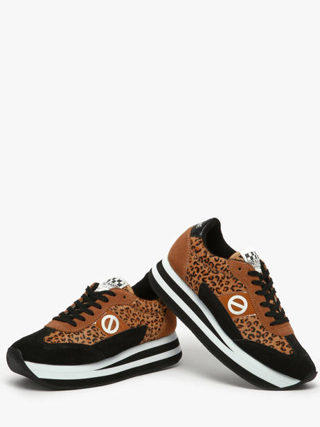 Sneakers Plateforme Flex M Jogger En Cuir No name Marron women IMHP01KC vue secondaire 2