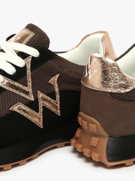 Sneakers Pia Vanessa wu Noir women BK2623NR vue secondaire 2