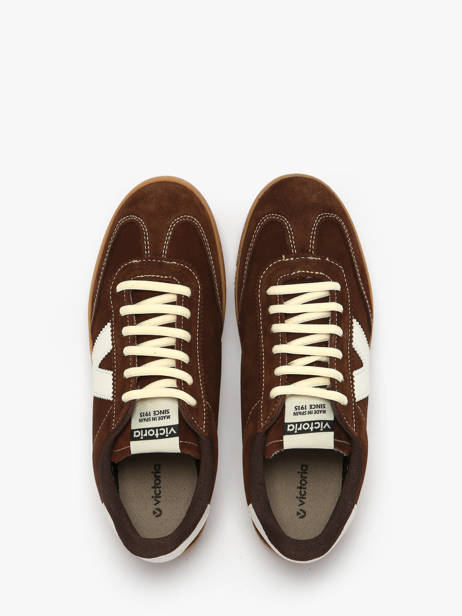 Sneakers Berlin En Cuir Victoria Marron women 1126218 vue secondaire 3