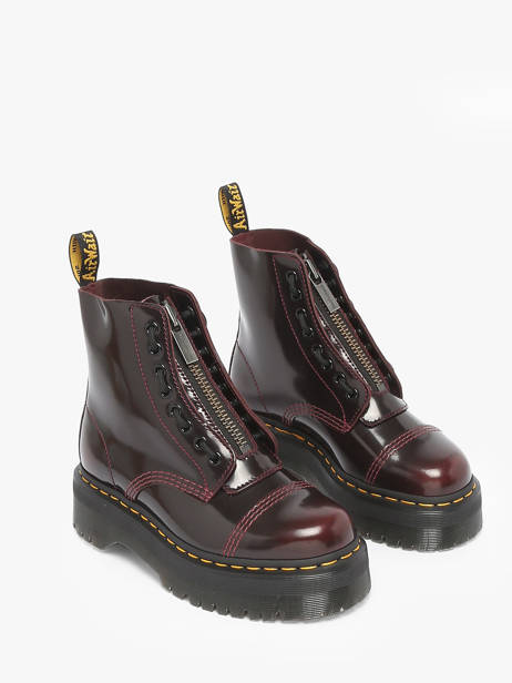 Bottines Sinclair En Cuir Dr martens Rouge women 25233600 vue secondaire 1