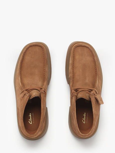 Chaussures Derbies Montante Torview En Cuir Clarks Marron men 26184609 vue secondaire 3