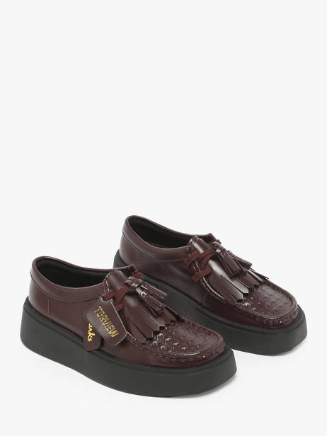 Chaussures Derbies Torview En Cuir Clarks Marron women 26184948 vue secondaire 1