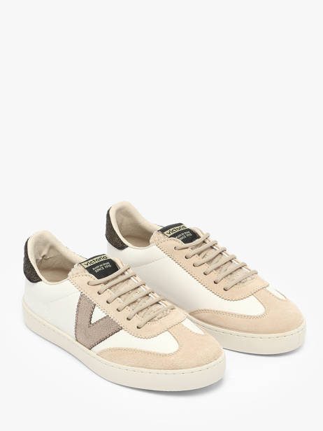 Sneakers Berlin En Cuir Victoria Beige women 1126222 vue secondaire 1
