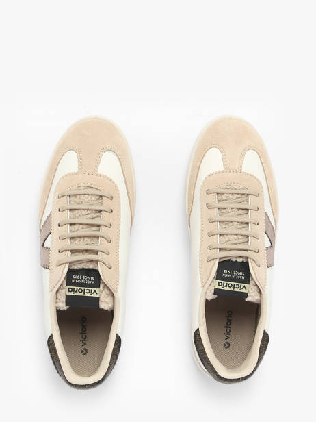 Sneakers Berlin En Cuir Victoria Beige women 1126222 vue secondaire 3