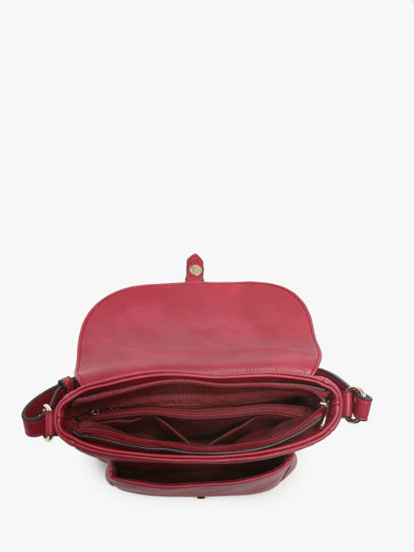 Sac Bandoulière Toscane Toscane Hexagona Rouge toscane 579734 vue secondaire 3