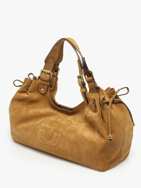 Sac Porté épaule Chiara Cuir De Saumon Gerard darel Jaune chiara DCS84407 vue secondaire 2
