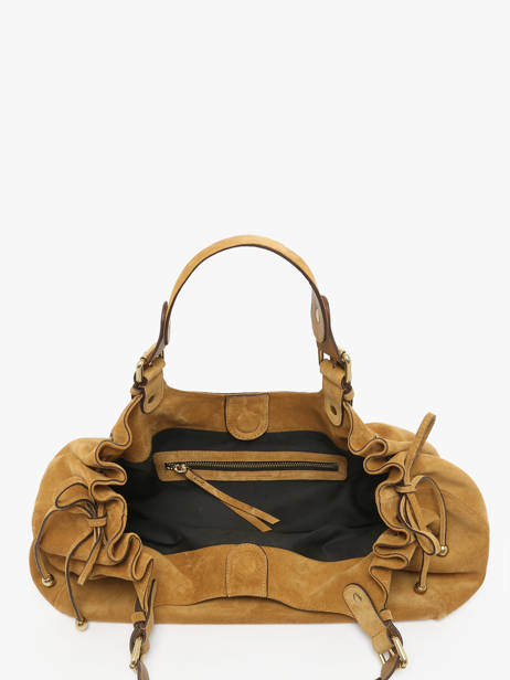 Sac Porté épaule Chiara Cuir De Saumon Gerard darel Jaune chiara DCS84407 vue secondaire 3