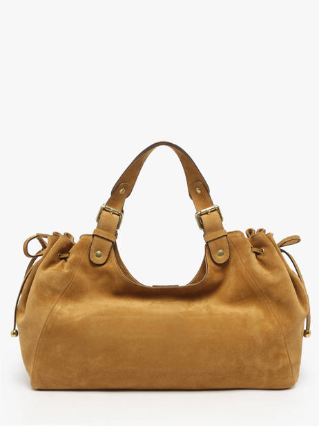 Sac Porté épaule Chiara Cuir De Saumon Gerard darel Jaune chiara DCS84407 vue secondaire 4