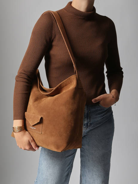 Sac Porté épaule Suèdine Kba Lancaster Marron suedine kba 62 vue secondaire 1
