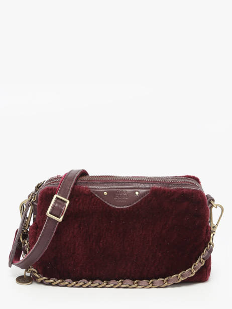 Sac Bandoulière Vintage Cuir Mila louise Rouge vintage 2367XFUC