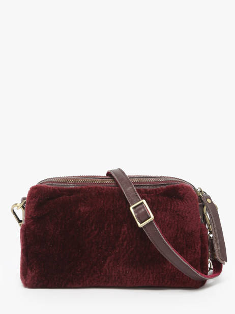 Sac Bandoulière Vintage Cuir Mila louise Rouge vintage 2367XFUC vue secondaire 3