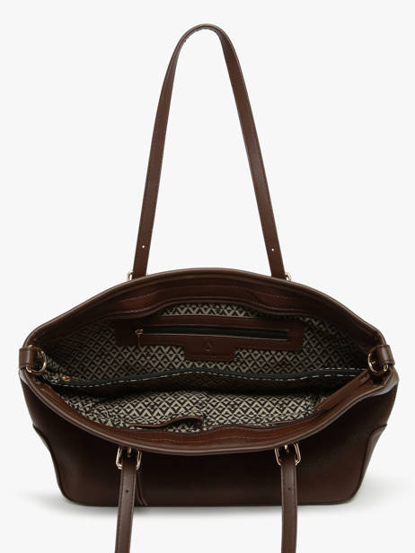 Sac Porté épaule Zip Lulu castagnette Marron zip ZAHERE vue secondaire 3