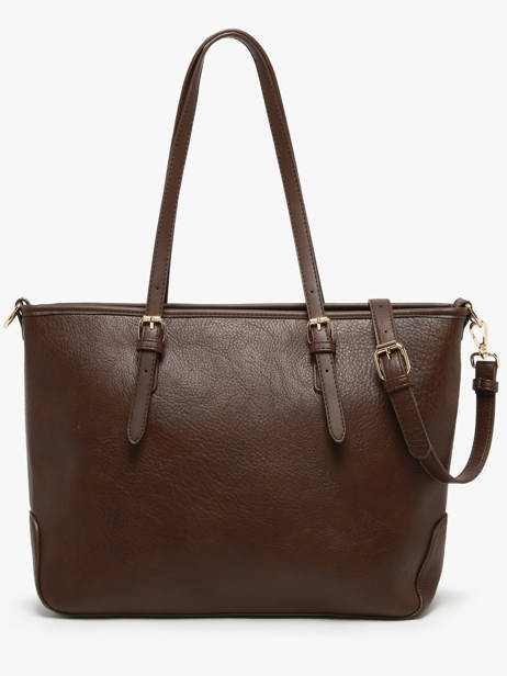 Sac Porté épaule Zip Lulu castagnette Marron zip ZAHERE vue secondaire 4