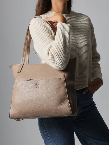 Sac Porté épaule Soft Lulu castagnette Marron soft ZACARI vue secondaire 1