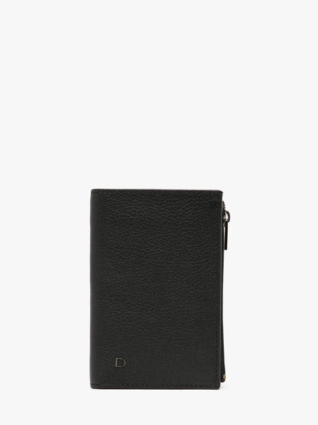 Portefeuille Porte-monnaie Cuir Etrier Noir madras EMAD619