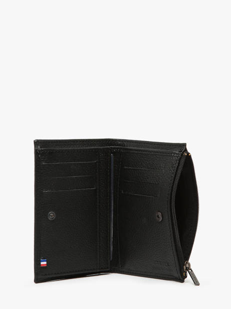 Portefeuille Porte-monnaie Cuir Etrier Noir madras EMAD619 vue secondaire 1