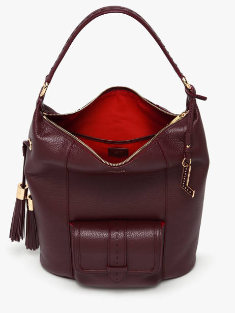 Sac Porté épaule Premier Flirt Cuir Lancel Violet premier flirt A13789 vue secondaire 4
