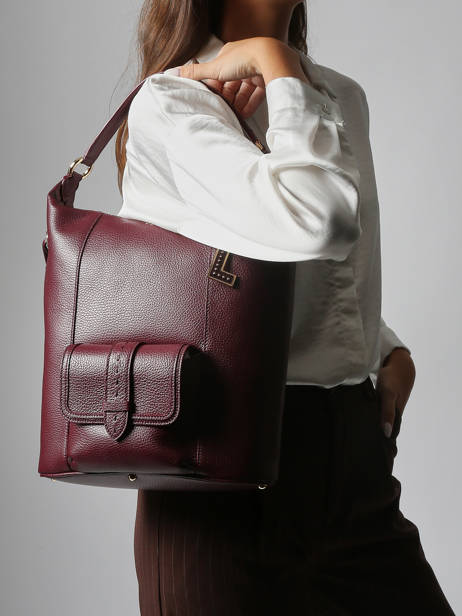 Sac Porté épaule Premier Flirt Cuir Lancel Violet premier flirt A13789 vue secondaire 1