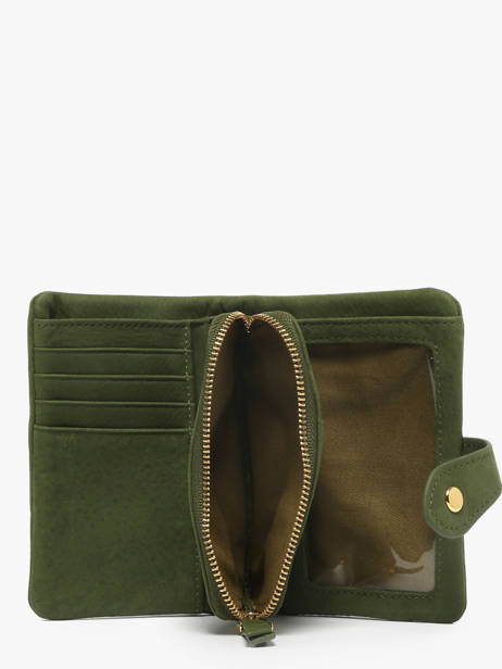 Portefeuille Joyce Cuir Nat et nin Vert vintage JOYCE vue secondaire 3
