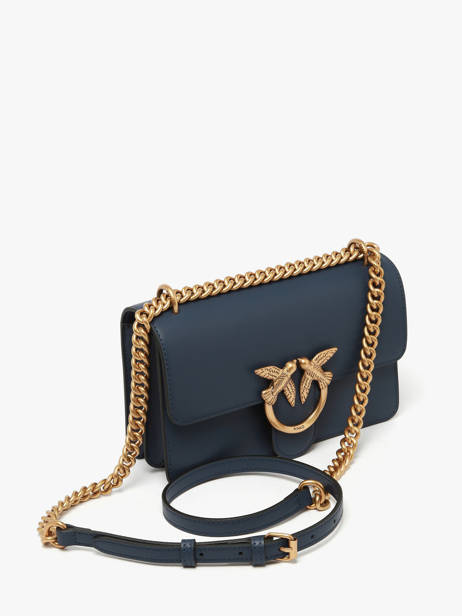 Sac Bandoulière Love Bag Icon Cuir Pinko Bleu love bag icon A0F1 vue secondaire 1