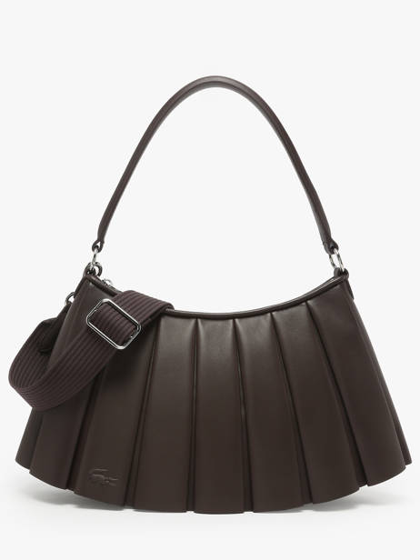 Sac Porté épaule Lenglen Cuir Lacoste Marron lenglen NU5176DP