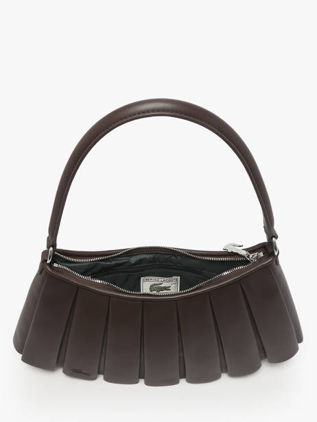 Sac Porté épaule Lenglen Cuir Lacoste Marron lenglen NU5176DP vue secondaire 2