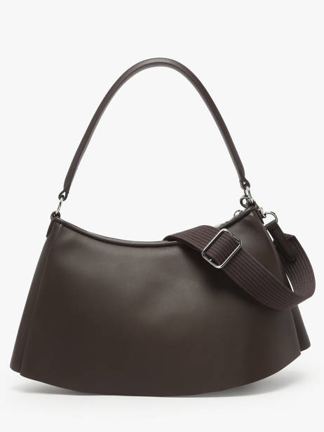 Sac Porté épaule Lenglen Cuir Lacoste Marron lenglen NU5176DP vue secondaire 3