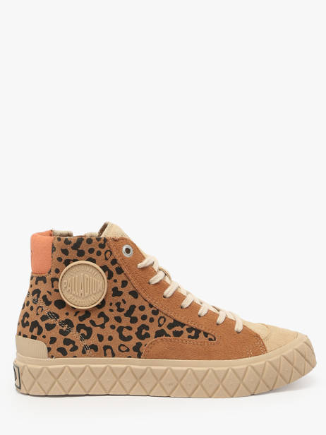 Sneakers En Cuir Palladium Marron women 74320234