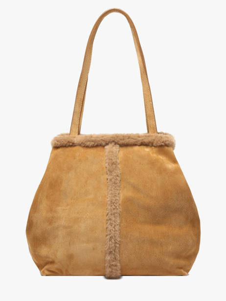 Sac Porté épaule Cabas Cuir Vanessa bruno Beige cabas 10V40873 vue secondaire 4
