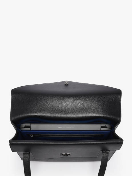 Porte Documents (main) Le tanneur Noir emily TEMI4005 vue secondaire 3