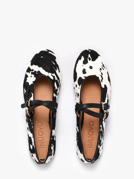 Ballerines En Cuir Inuovo Multicolore women C52019 vue secondaire 3