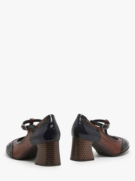 Chaussures Derbies à Talon Dacy En Cuir Dorking Multicolore women D9618 vue secondaire 2