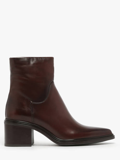 Bottines à Talon En Cuir Mjus Marron women L39202