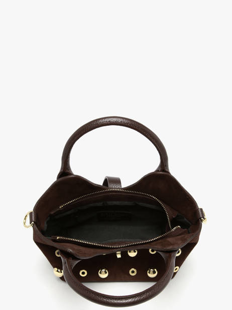 Sac Porté Main Velvet Studs Milano Marron velvet studs VS25091 vue secondaire 2