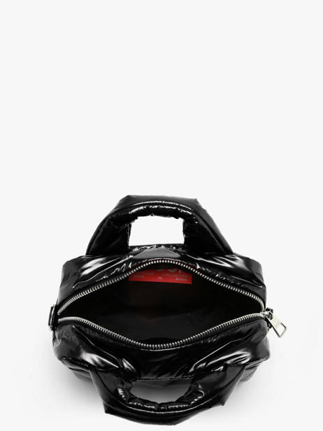 Sac Bandoulière Glossy Polyester Recyclé Wouf Noir glossy BB250023 vue secondaire 2