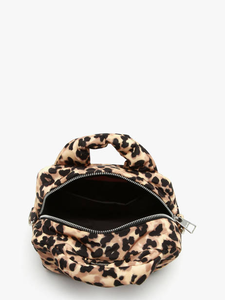 Sac Bandoulière Feline Polyester Recyclé Wouf Marron feline BB250020 vue secondaire 2