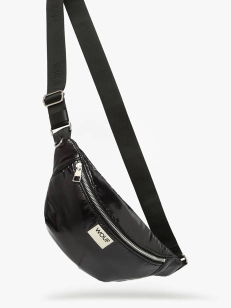 Sac Banane Wouf Noir glossy BW250023 vue secondaire 1