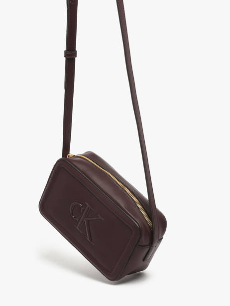 Sac Bandoulière Bold Monogram Calvin klein jeans Rouge bold monogram 4F3220G vue secondaire 1