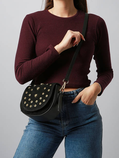 Sac Bandoulière Velvet Studs Milano Noir velvet studs VS25093 vue secondaire 1